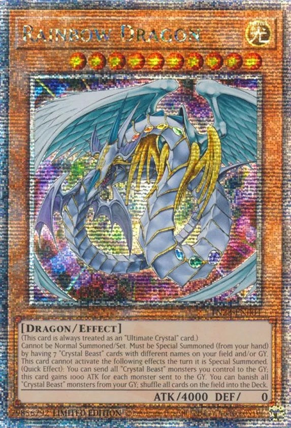 Rainbow Dragon [TN23-EN004] Quarter Century Secret Rare | Exor Games New Glasgow