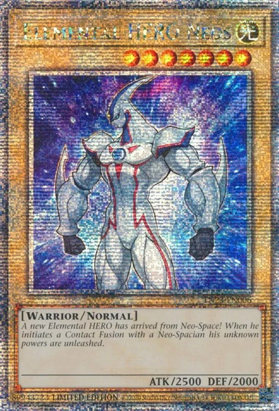 Elemental HERO Neos [TN23-EN006] Quarter Century Secret Rare | Exor Games New Glasgow