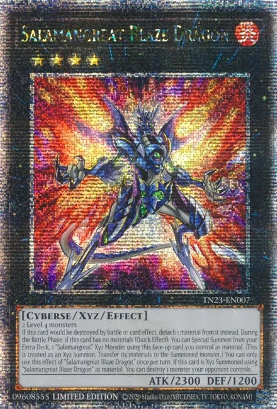 Salamangreat Blaze Dragon [TN23-EN007] Quarter Century Secret Rare | Exor Games New Glasgow