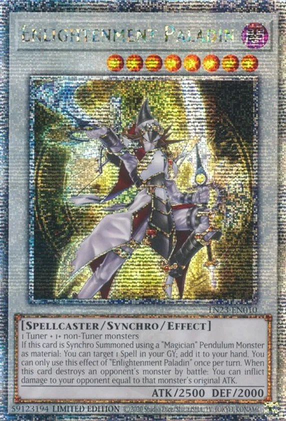 Enlightenment Paladin [TN23-EN010] Quarter Century Secret Rare | Exor Games New Glasgow