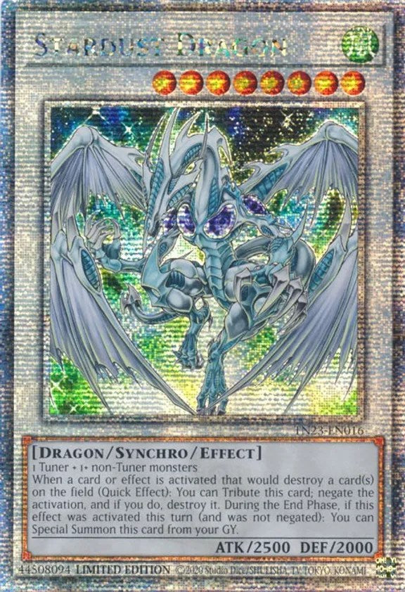 Stardust Dragon [TN23-EN016] Quarter Century Secret Rare | Exor Games New Glasgow