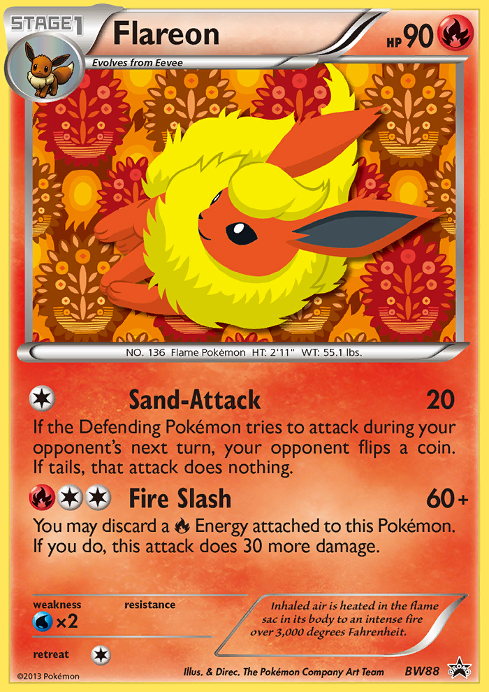 Flareon (BW88) [Black & White: Black Star Promos] | Exor Games New Glasgow