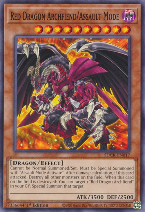 Red Dragon Archfiend/Assault Mode [SDCK-EN017] Common | Exor Games New Glasgow