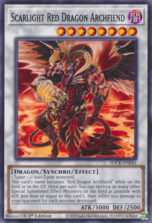 Scarlight Red Dragon Archfiend [SDCK-EN041] Common | Exor Games New Glasgow