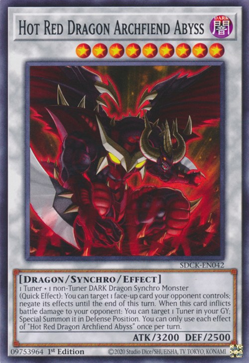 Hot Red Dragon Archfiend Abyss [SDCK-EN042] Common | Exor Games New Glasgow