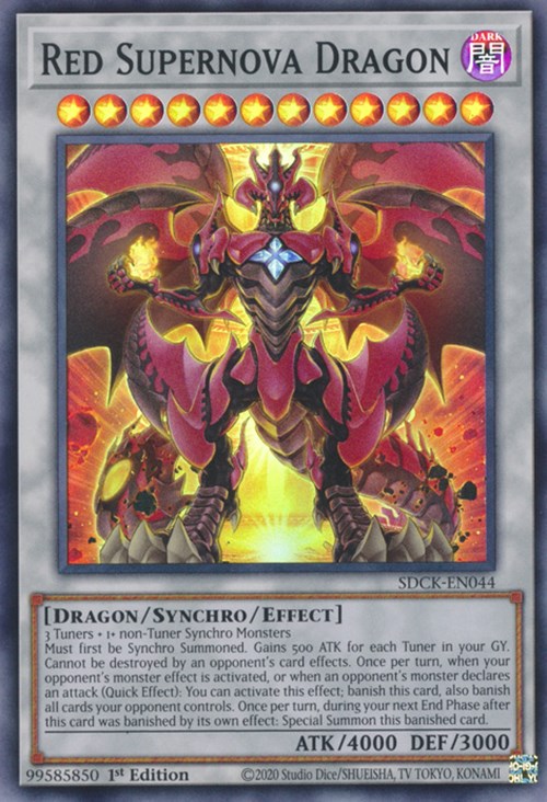 Red Supernova Dragon [SDCK-EN044] Super Rare | Exor Games New Glasgow