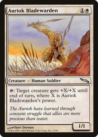 Auriok Bladewarden [Mirrodin] | Exor Games New Glasgow