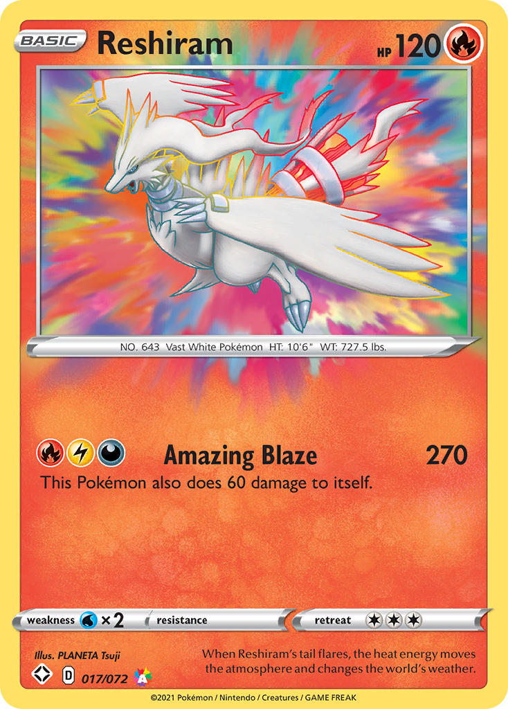 Reshiram (017/072) [Sword & Shield: Shining Fates] | Exor Games New Glasgow