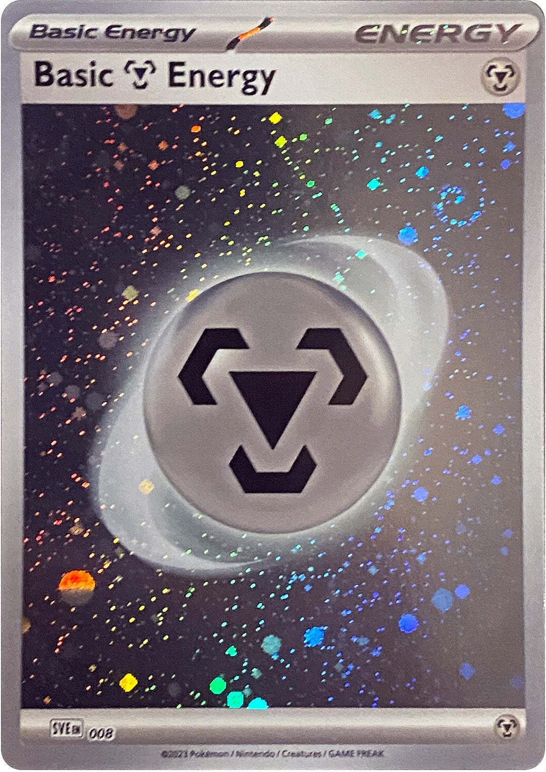 Basic Metal Energy (008) (Cosmos Holo) [Scarlet & Violet: Base Set] | Exor Games New Glasgow