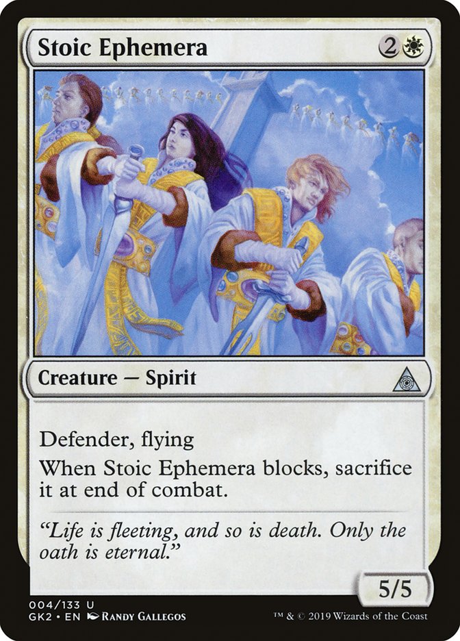 Stoic Ephemera [Ravnica Allegiance Guild Kit] | Exor Games New Glasgow