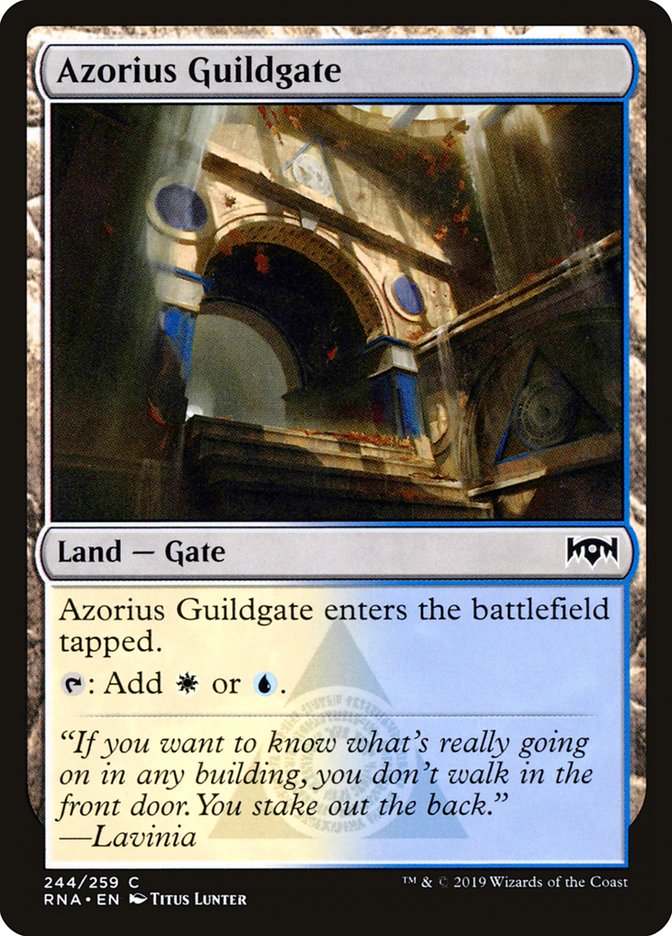 Azorius Guildgate (244/259) [Ravnica Allegiance] | Exor Games New Glasgow