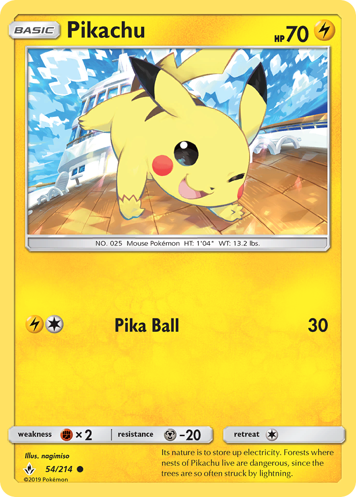 Pikachu (54/214) [Sun & Moon: Unbroken Bonds] | Exor Games New Glasgow