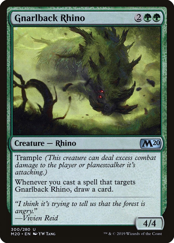 Gnarlback Rhino [Core Set 2020] | Exor Games New Glasgow