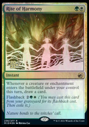 Rite of Harmony [Innistrad: Midnight Hunt Prerelease Promos] | Exor Games New Glasgow
