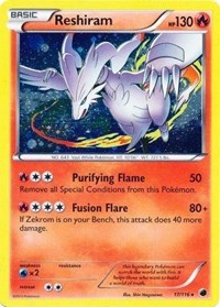 Reshiram (17/116) (Cosmos Holo) [Black & White: Plasma Freeze] | Exor Games New Glasgow