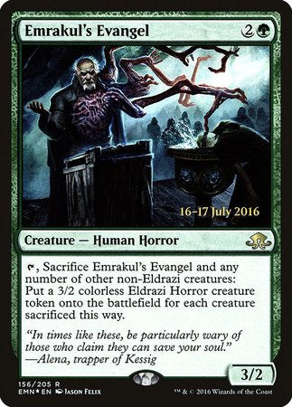 Emrakul's Evangel [Eldritch Moon Promos] | Exor Games New Glasgow