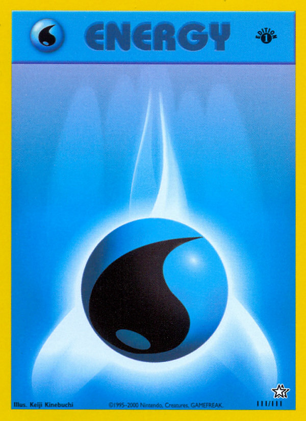 Water Energy (111/111) [Neo Genesis 1st Edition] | Exor Games New Glasgow