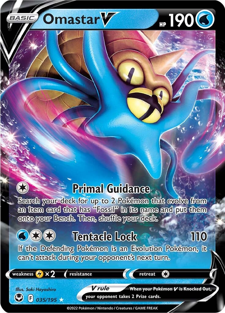 Omastar V (035/195) [Sword & Shield: Silver Tempest] | Exor Games New Glasgow