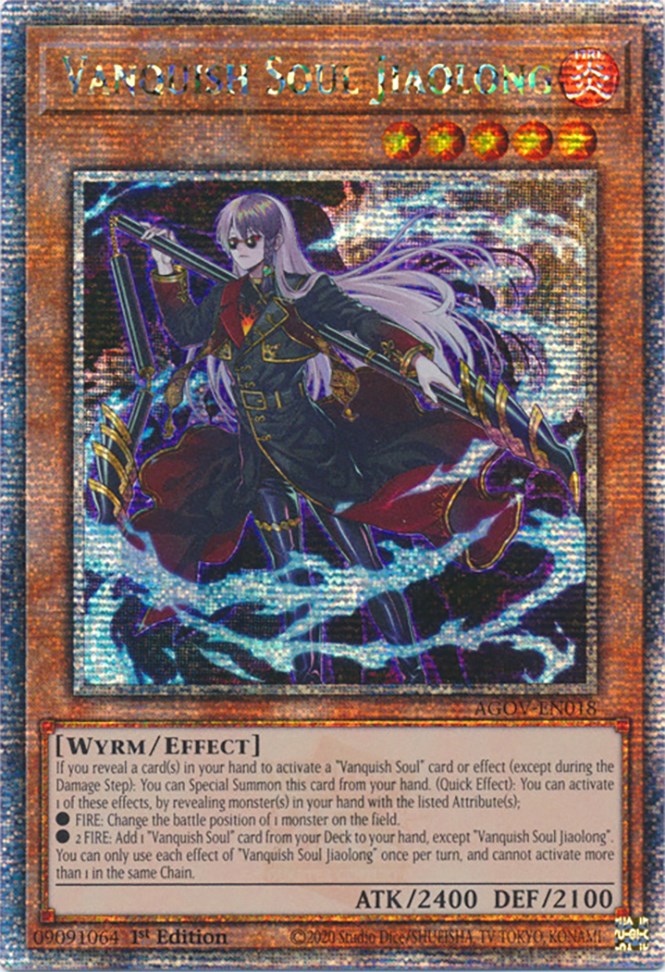 Vanquish Soul Jiaolong (Quarter Century Secret Rare) [AGOV-EN018] Quarter Century Secret Rare | Exor Games New Glasgow