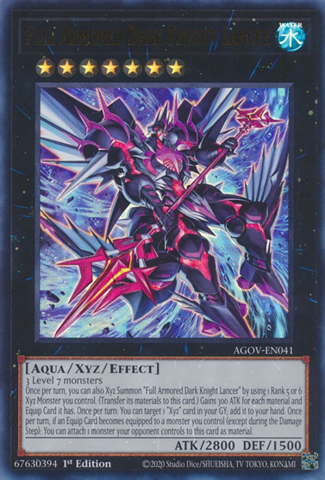 Full Armored Dark Knight Lancer [AGOV-EN041] Ultra Rare | Exor Games New Glasgow