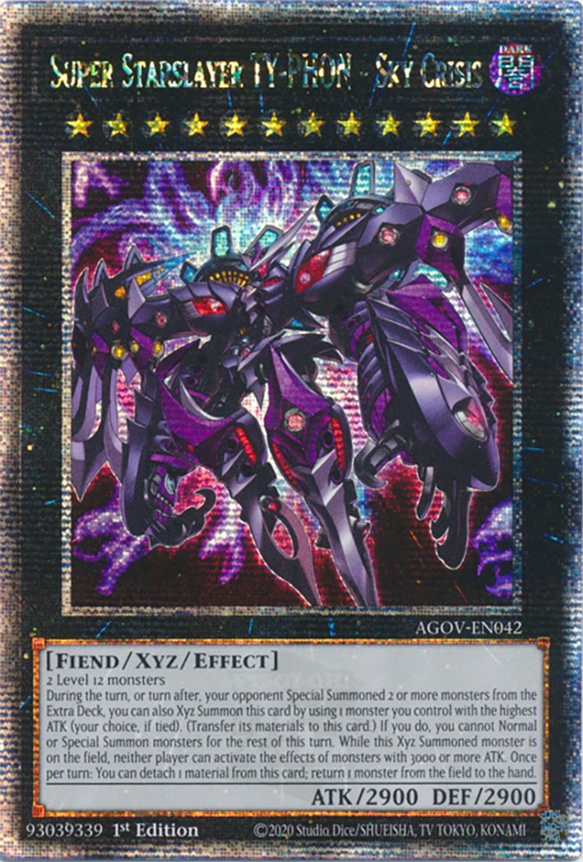 Super Starslayer TY-PHON - Sky Crisis (Quarter Century Secret Rare) [AGOV-EN042] Quarter Century Secret Rare | Exor Games New Glasgow