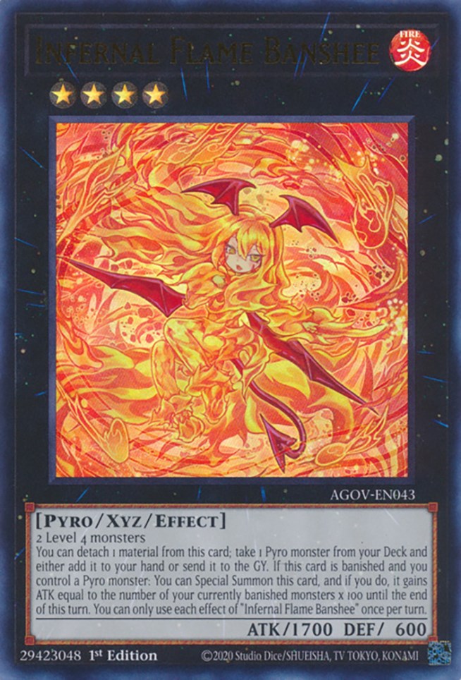 Infernal Flame Banshee [AGOV-EN043] Ultra Rare | Exor Games New Glasgow