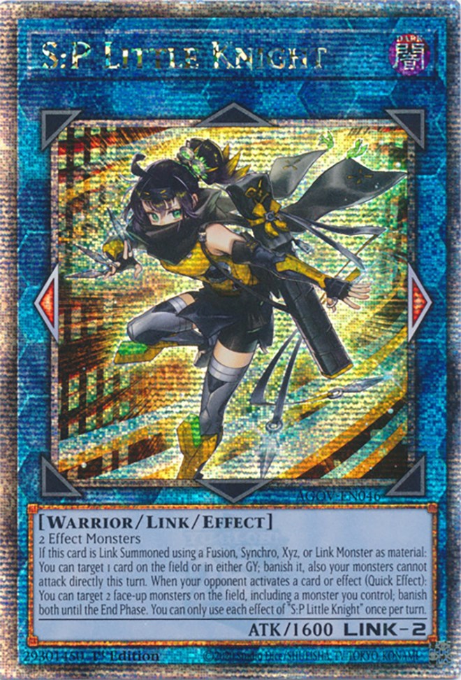 S:P Little Knight (Quarter Century Secret Rare) [AGOV-EN046] Quarter Century Secret Rare | Exor Games New Glasgow