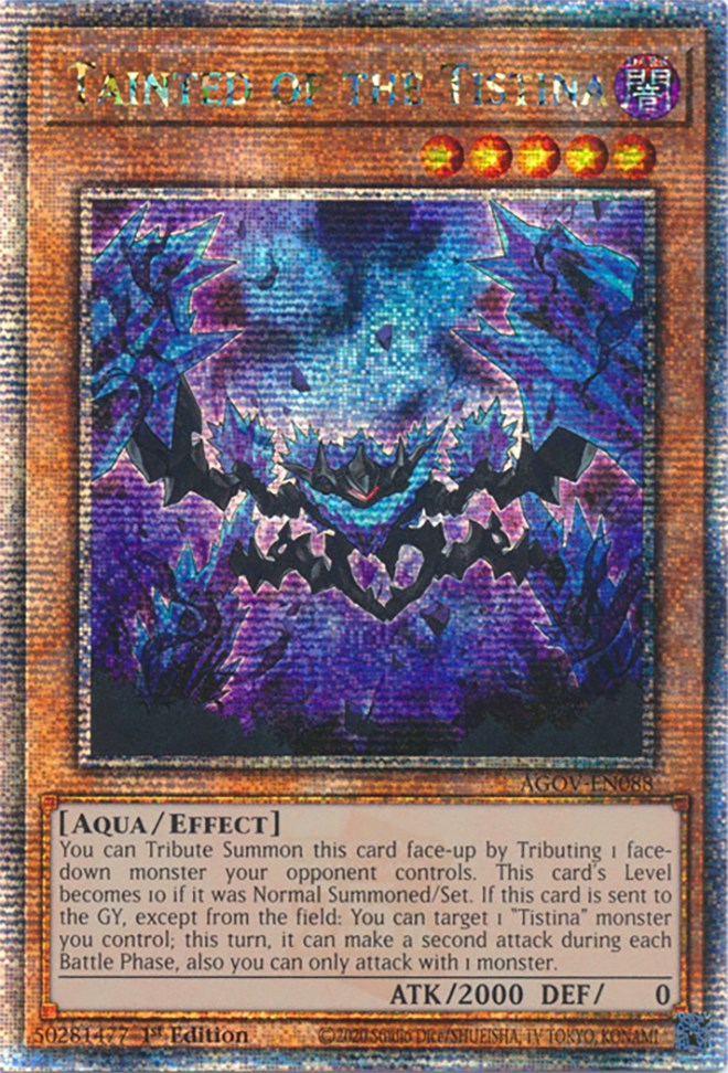 Tainted of the Tistina (Quarter Century Secret Rare) [AGOV-EN088] Quarter Century Secret Rare | Exor Games New Glasgow