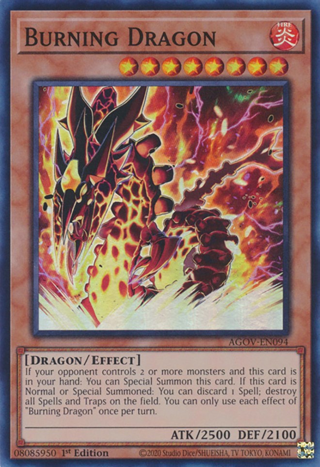 Burning Dragon [AGOV-EN094] Super Rare | Exor Games New Glasgow