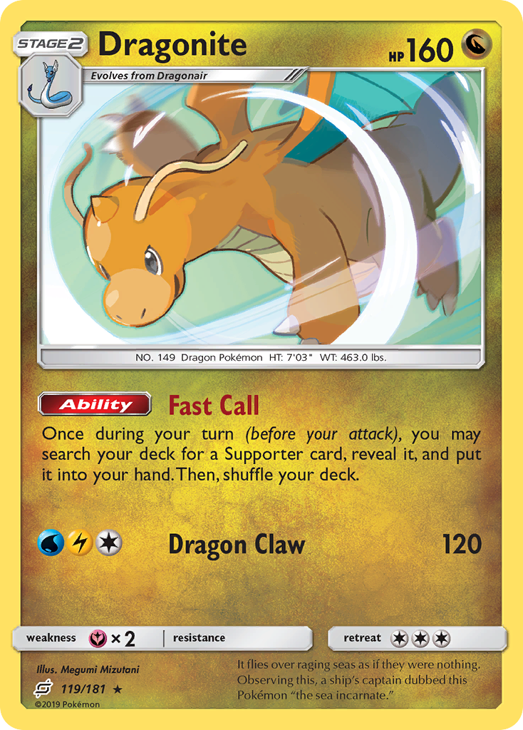 Dragonite (119/181) [Sun & Moon: Team Up] | Exor Games New Glasgow