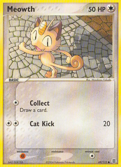 Meowth (69/112) [EX: FireRed & LeafGreen] | Exor Games New Glasgow