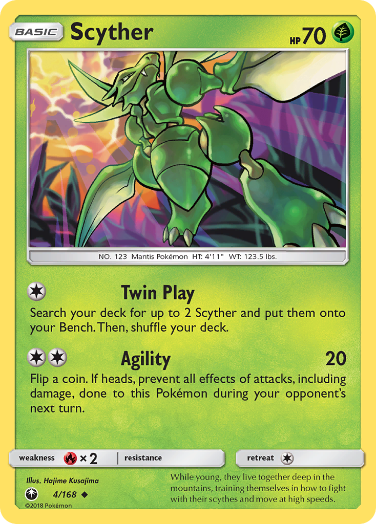 Scyther (4/168) [Sun & Moon: Celestial Storm] | Exor Games New Glasgow