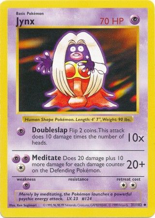 Jynx (31/102) [Base Set Shadowless Unlimited] | Exor Games New Glasgow