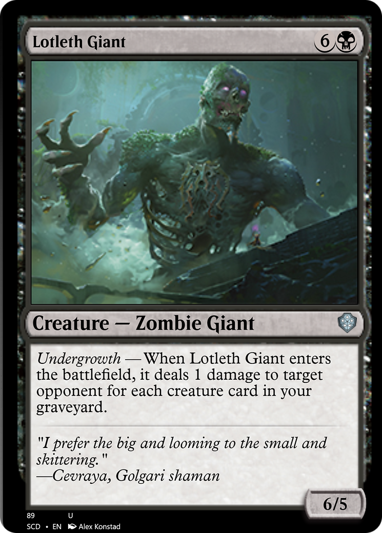 Lotleth Giant [Starter Commander Decks] | Exor Games New Glasgow