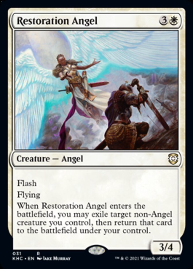 Restoration Angel [Kaldheim Commander] | Exor Games New Glasgow