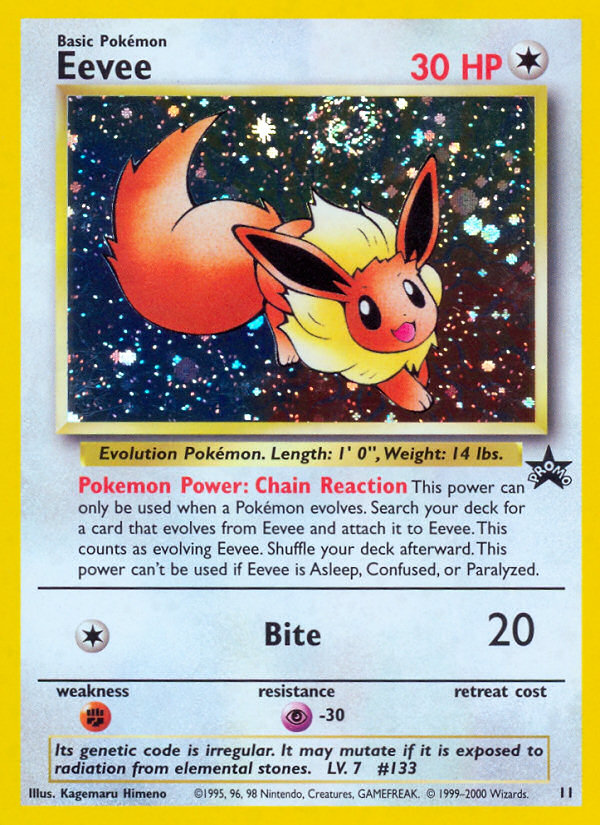 Eevee (11) [Wizards of the Coast: Black Star Promos] | Exor Games New Glasgow