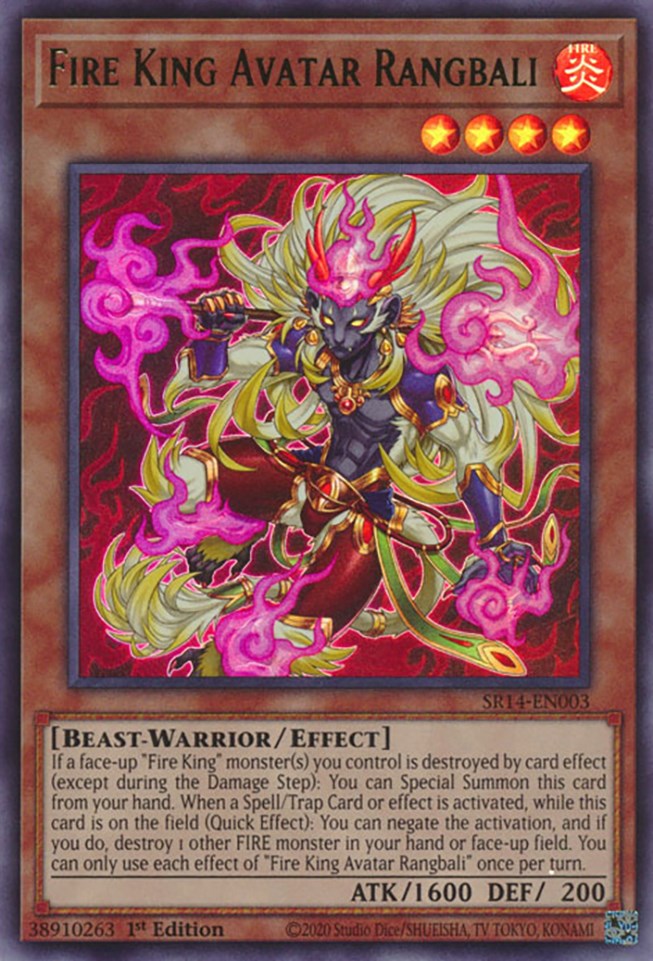 Fire King Avatar Rangbali [SR14-EN003] Ultra Rare | Exor Games New Glasgow