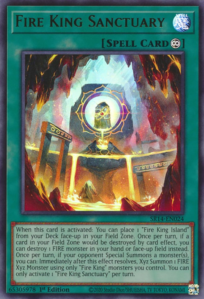 Fire King Sanctuary [SR14-EN024] Ultra Rare | Exor Games New Glasgow