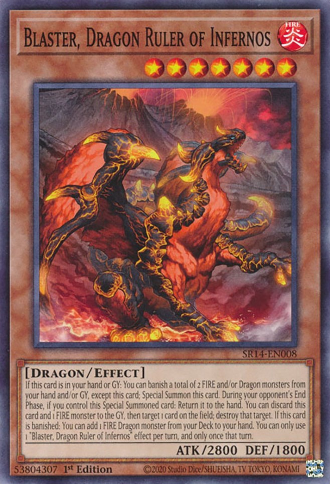 Blaster, Dragon Ruler of Infernos [SR14-EN008] Common | Exor Games New Glasgow