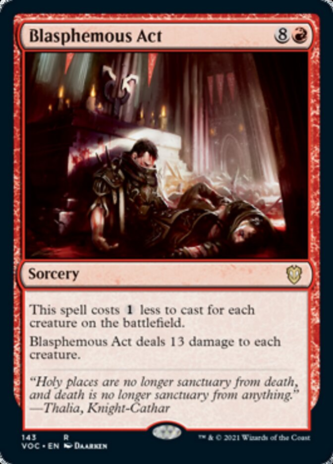 Blasphemous Act [Innistrad: Crimson Vow Commander] | Exor Games New Glasgow