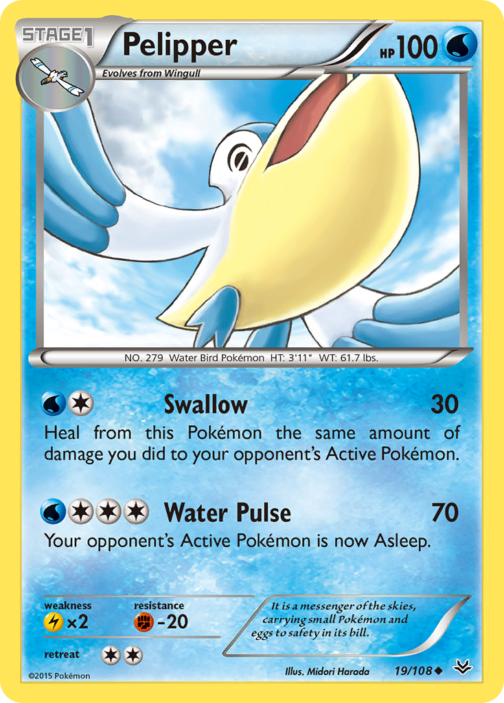 Pelipper (19/108) [XY: Roaring Skies] | Exor Games New Glasgow