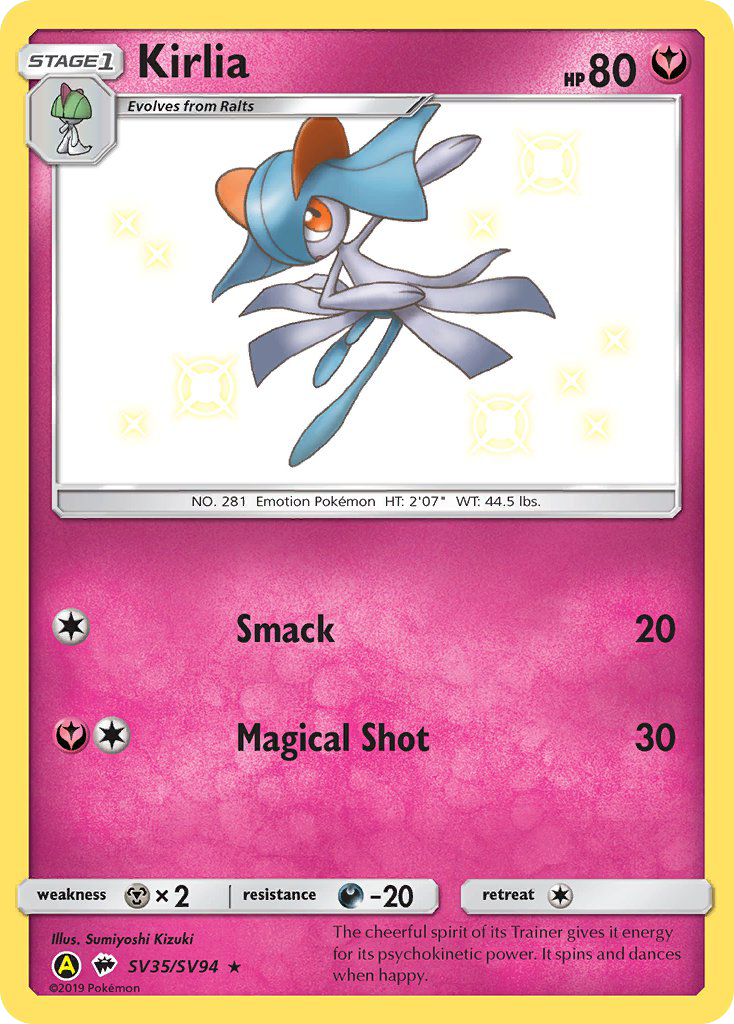 Kirlia (SV35/SV94) [Sun & Moon: Hidden Fates - Shiny Vault] | Exor Games New Glasgow
