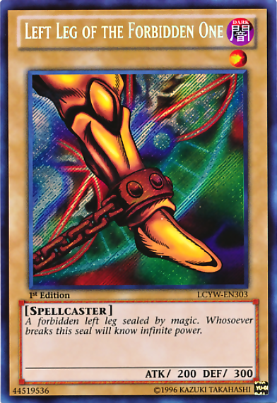 Left Leg of the Forbidden One [LCYW-EN303] Secret Rare | Exor Games New Glasgow