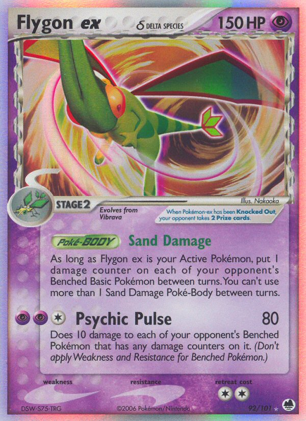 Flygon ex (92/101) (Delta Species) [EX: Dragon Frontiers] | Exor Games New Glasgow