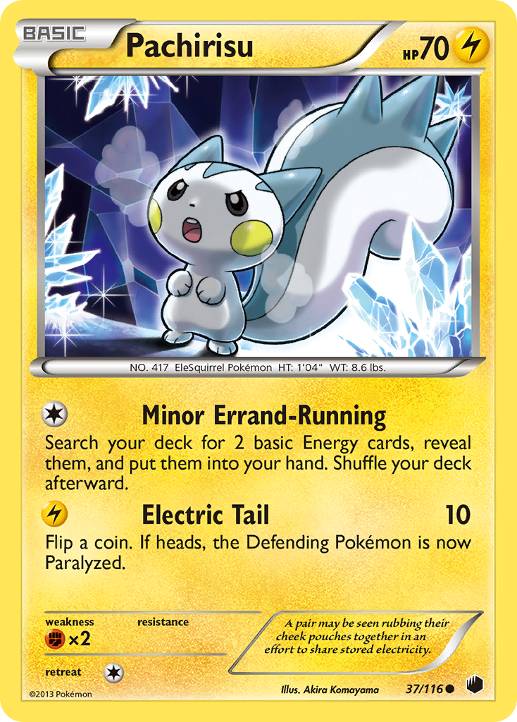 Pachirisu (37/116) [Black & White: Plasma Freeze] | Exor Games New Glasgow