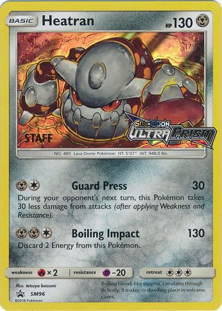 Heatran (SM96) (Staff Prerelease Promo) [Sun & Moon: Black Star Promos] | Exor Games New Glasgow