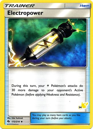 Electropower (172/214) (Pikachu Stamp #34) [Battle Academy 2020] | Exor Games New Glasgow