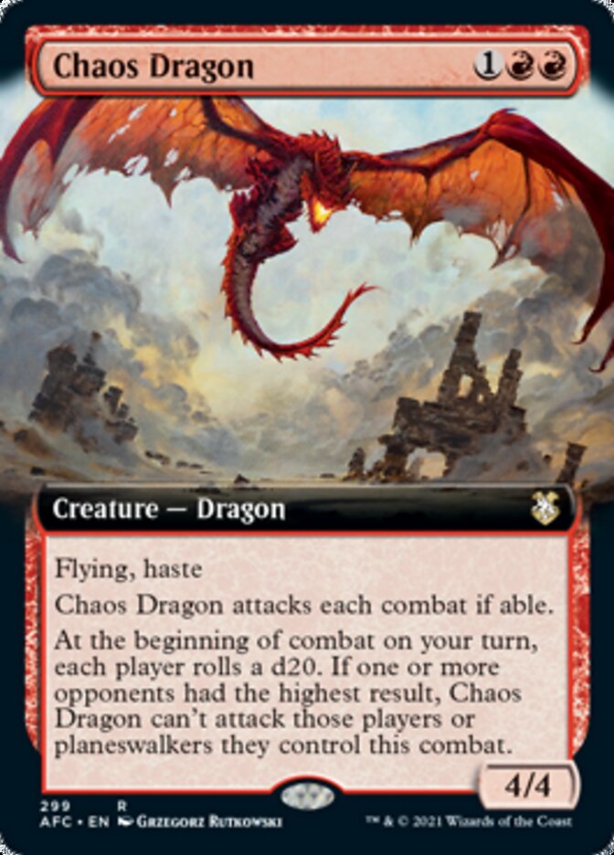 Chaos Dragon (Extended) [Dungeons & Dragons: Adventures in the Forgotten Realms Commander] | Exor Games New Glasgow