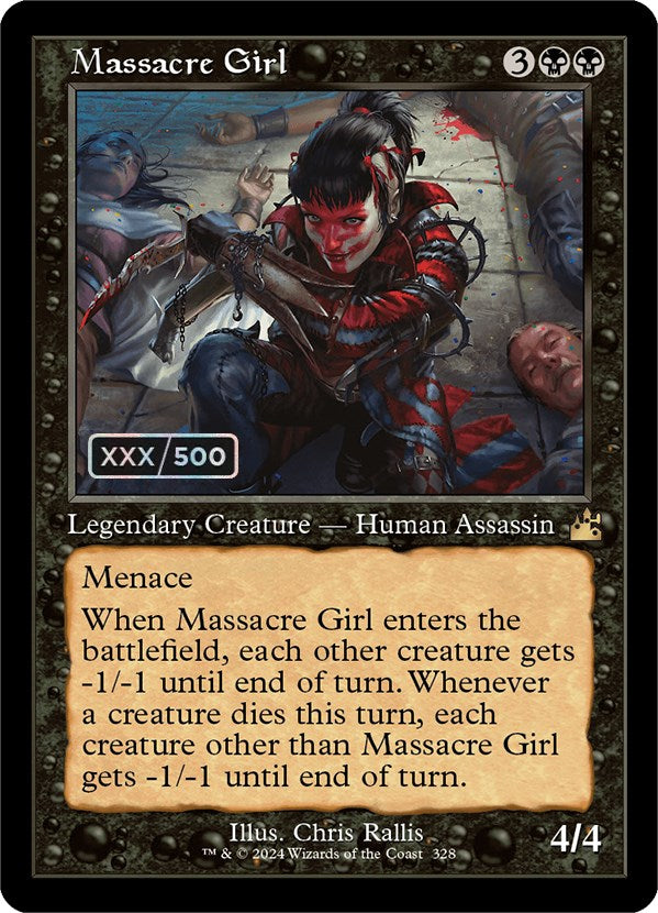 Massacre Girl (Retro) (Serialized) [Ravnica Remastered] | Exor Games New Glasgow