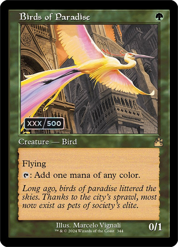 Birds of Paradise (Retro) (Serialized) [Ravnica Remastered] | Exor Games New Glasgow